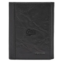 Men's Fossil  Black Montana Grizzlies Neel Extra Capacity Trifold Wallet
