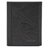 Men's Fossil  Black Texas Tech Red Raiders Neel Extra Capacity Trifold Wallet