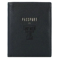 Fossil  Black Texas Tech Red Raiders Travel RFID Passport Case