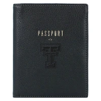 Fossil  Black Texas Tech Red Raiders Travel RFID Passport Case