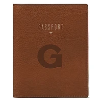 Fossil  Brown Georgetown Hoyas Travel RFID Passport Case