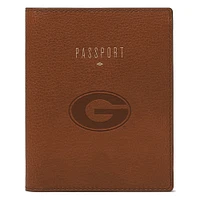 Fossil  Brown Georgia Bulldogs Travel RFID Passport Case