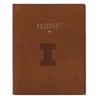 Fossil  Brown Illinois Fighting Illini Travel RFID Passport Case