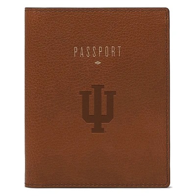 Fossil  Brown Indiana Hoosiers Travel RFID Passport Case