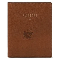 Fossil  Brown Kansas Jayhawks Travel RFID Passport Case
