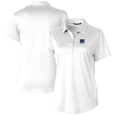 Women's Cutter & Buck  White New Hampshire Wildcats DryTec Prospect Textured Stretch Polo