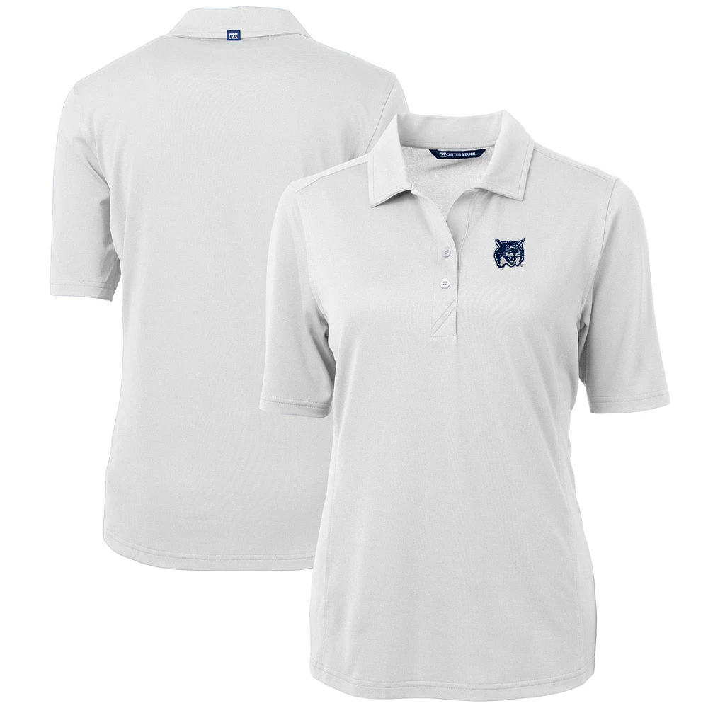 Women's Cutter & Buck White New Hampshire Wildcats Virtue Eco Pique Recycled Polo