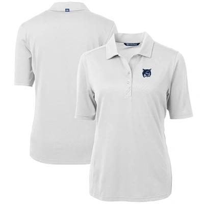 Women's Cutter & Buck  White New Hampshire Wildcats Virtue Eco Pique Recycled Polo
