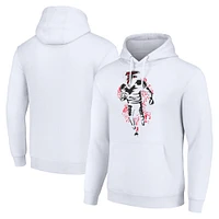 Unisex Starter White Atlanta Falcons Logo Graphic Pullover Hoodie