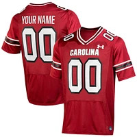 Men's Under Armour  Garnet South Carolina Gamecocks Custom Replica Football Jersey