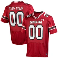 Men's Under Armour  Garnet South Carolina Gamecocks Custom Replica Football Jersey