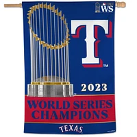 WinCraft Texas Rangers 2023 World Series Champions 28" x 40" One-Sided Vertical Banner