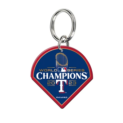 WinCraft Texas Rangers 2023 World Series Champions Premium Acrylic Key Ring