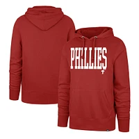 Men's '47 Red Philadelphia Phillies Dime Headline Pullover Hoodie