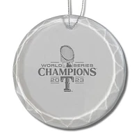 The Memory Company Texas Rangers 2023 World Series Champions 3" Round Glass Ornament