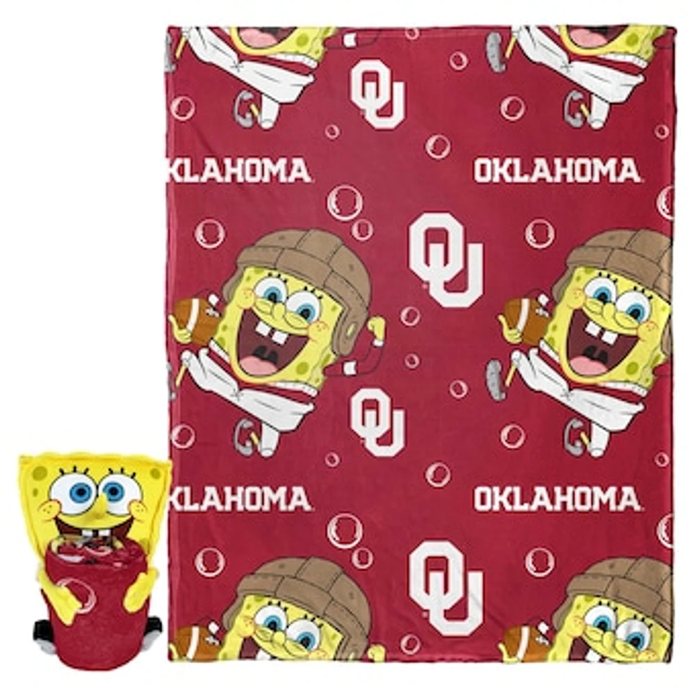 The Northwest Group Oklahoma Sooners Spongebob Squarepants Hugger Blanket