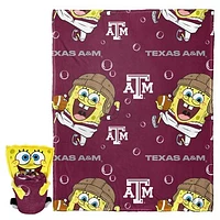 The Northwest Group Texas A&M Aggies Spongebob Squarepants Hugger Blanket