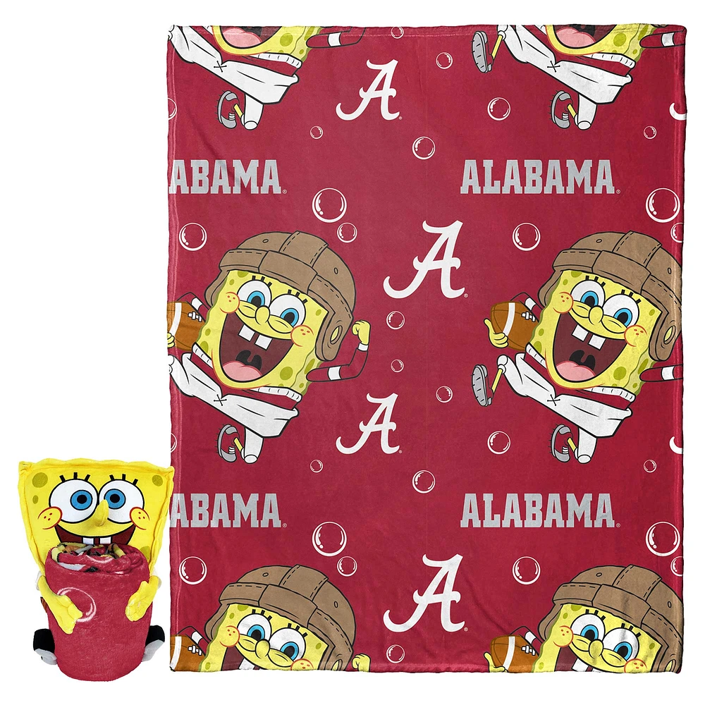 The Northwest Group Alabama Crimson Tide Spongebob Squarepants Hugger Blanket