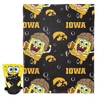 The Northwest Group Iowa Hawkeyes Spongebob Squarepants Hugger Blanket