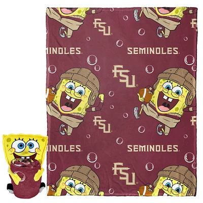 The Northwest Group Florida State Seminoles Spongebob Squarepants Hugger Blanket