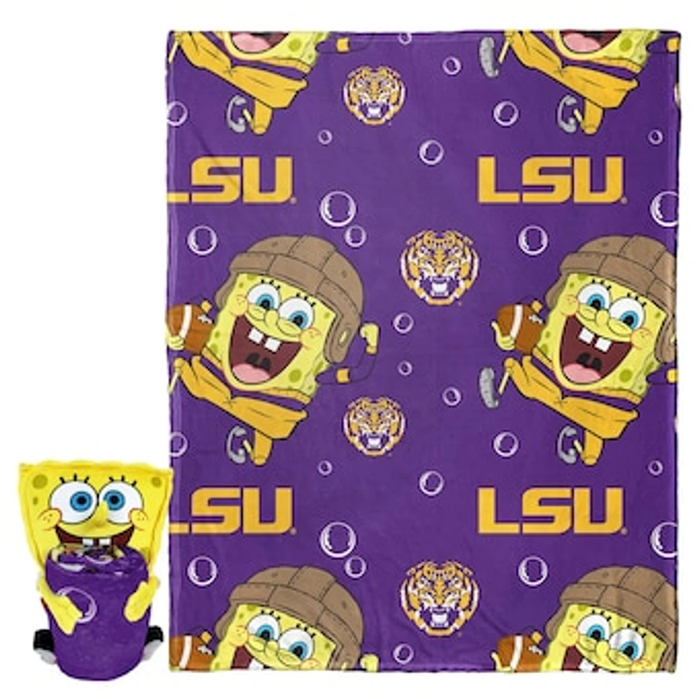 The Northwest Group LSU Tigers Spongebob Squarepants Hugger Blanket