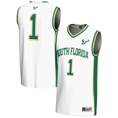 Youth GameDay Greats #1 White South Florida Bulls Lightweight Basketball Jersey