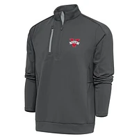 Men's Antigua  Pewter Valdosta State Blazers Generation Quarter-Zip Pullover Top