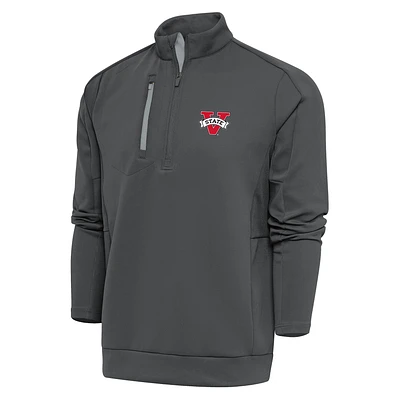 Men's Antigua  Pewter Valdosta State Blazers Generation Quarter-Zip Pullover Top