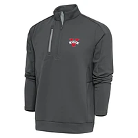 Men's Antigua  Pewter Valdosta State Blazers Generation Quarter-Zip Pullover Top