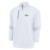 Men's Antigua  White VCU Rams Generation Quarter-Zip Pullover Top