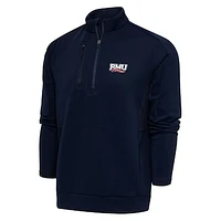 Men's Antigua  Navy Robert Morris Colonials Generation Quarter-Zip Pullover Top