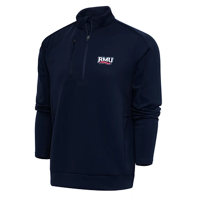 Men's Antigua  Navy Robert Morris Colonials Generation Quarter-Zip Pullover Top