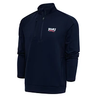 Men's Antigua  Navy Robert Morris Colonials Generation Quarter-Zip Pullover Top