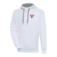 Men's Antigua  White Valdosta State Blazers Victory Pullover Hoodie