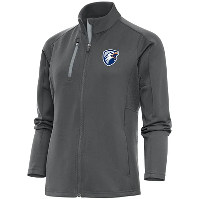 Women's Antigua  Pewter Texas Tyler Patriots Generation Full-Zip Jacket