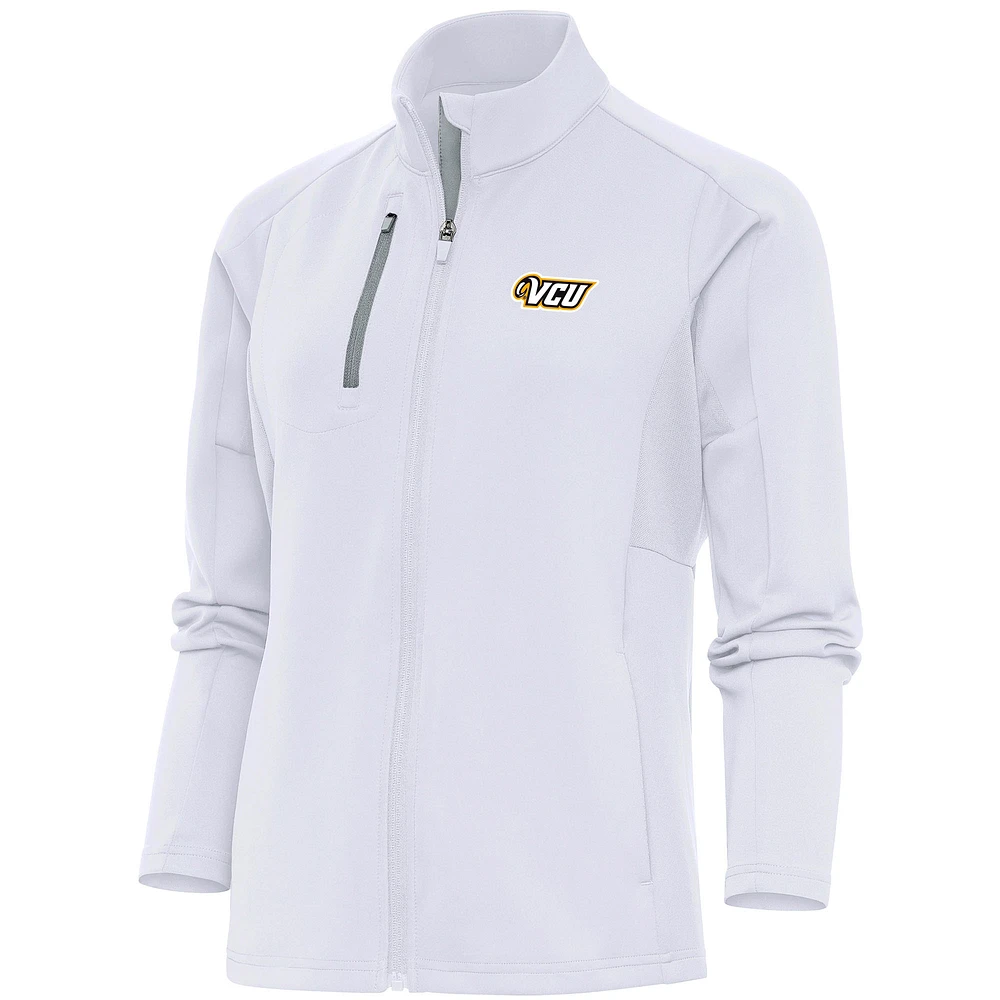 Women's Antigua White VCU Rams Generation Full-Zip Jacket