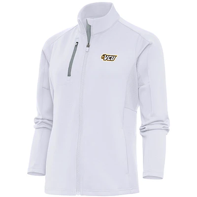 Women's Antigua  White VCU Rams Generation Full-Zip Jacket