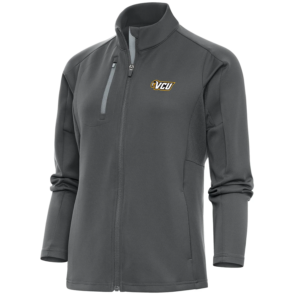 Women's Antigua Pewter VCU Rams Generation Full-Zip Jacket