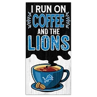Detroit Lions 6" x 12" Coffee Wall Art