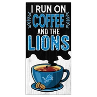 Detroit Lions 6" x 12" Coffee Wall Art