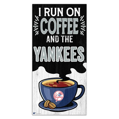 New York Yankees 6" x 12" Coffee Wall Art