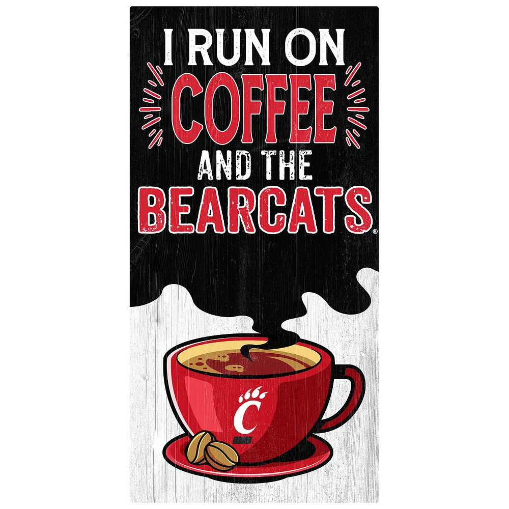 Cincinnati Bearcats 6" x 12" Coffee Wall Art