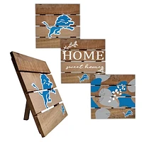Detroit Lions Four-Piece Hot Plate Set