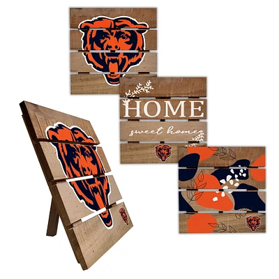 Chicago Bears Four-Piece Hot Plate Set