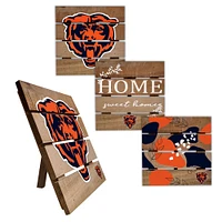 Chicago Bears Four-Piece Hot Plate Set