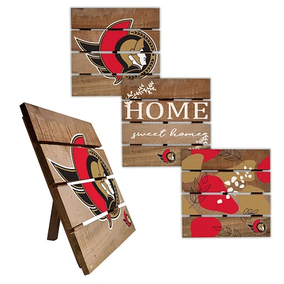 Ottawa Senators Four-Piece Hot Plate Set