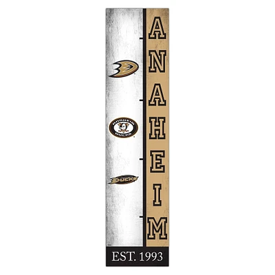 Anaheim Ducks 6" x 24" Progression Wood Sign