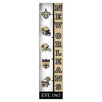 New Orleans Saints 6" x 24" Progression Wood Sign