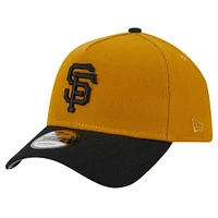 Men's New Era Gold/Black San Francisco Giants Rustic A-Frame 9FORTY Adjustable Hat