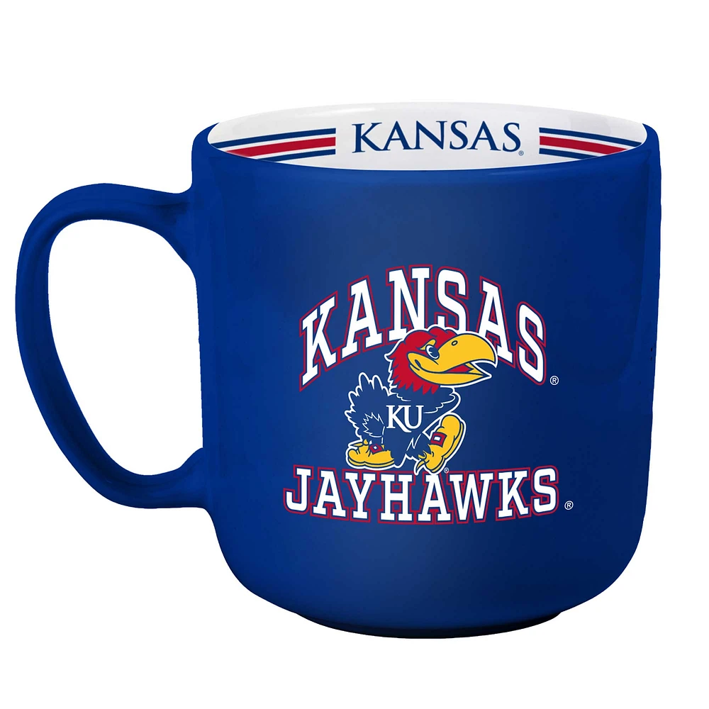 Kansas Jayhawks 15oz. Stripe Mug